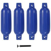 VidaXL Bootstootkussens 4 st 41x11,5 cm pvc blauw - thumbnail