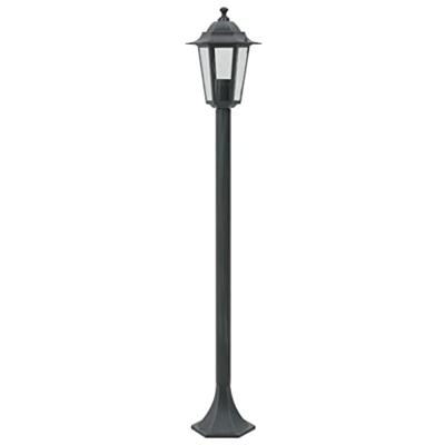 Paalverlichting voor tuin E27 110 cm aluminium donkergroen 6 st