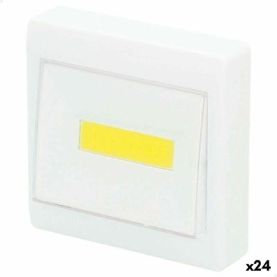 Schakelaar Aktive Wit 8,5 x 8,5 x 3 cm (24 Stuks)