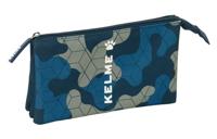 Pennenetui met 3 vakken Kelme Epic Marineblauw 22 x 12 x 3 cm - thumbnail