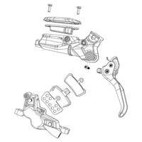 SRAM leiding bevestigings kit cable mount.kit code ult/sil/stealth 2pcs - thumbnail