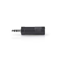 Stereo-Audioadapter | 3,5 mm Male - 6,35 mm Female | Zwart - thumbnail