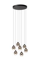 Lucide TAMINO - Hanglamp - Ø 52 cm - LED Dimb. - 7x7W 3000K - Zwart - thumbnail