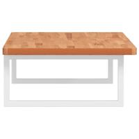 Badkamer wandschap staal en massief beukenhout - thumbnail