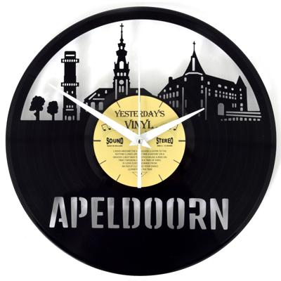 Vinyl wandklok Skyline Apeldoorn LP langspeelplaat
