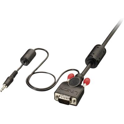 LINDY 37303 VGA-kabel & audio Premium M/M, 10 m