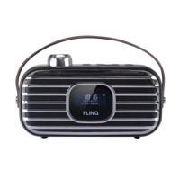 FlinQ DAB+ Radio - Draadloze Speaker - 80 stations - DAB+ Ruisvrij - Bluetooth - thumbnail