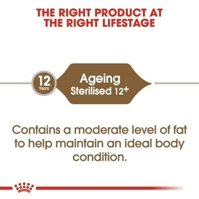 Royal Canin Senior Ageing Sterilised 12+ droogvoer voor kat 4 kg Maïs, Gevogelte, Groente Royal Canin Senior Ageing Sterilised 12+ droogvoer voor kat 4 kg Maïs, Gevogelte, Groente