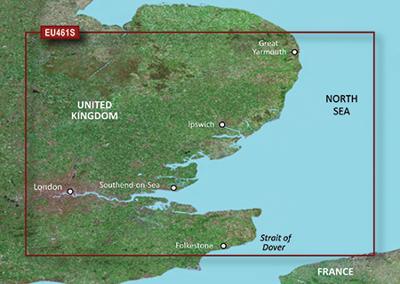 GARMIN VEU461S THAMES ESTUARY BLUECHART G2 Vision