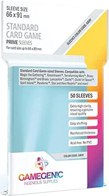 Gamegenic: Prime Board Game Sleeves - Grey Gamegenic: Prime Board Game Sleeves - Grey