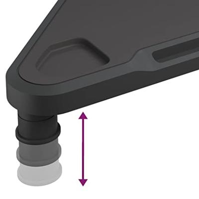 Monitorstandaard hoek 49x28x10,5 cm zwart