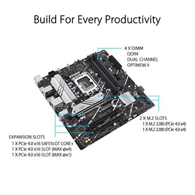 Moederbord Intel ASUS PRIME B760M-A D4-CSM - thumbnail