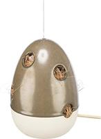 TRIXIE NESTELHULP HANGEND KERAMIEK CREME / BOSGROEN 12X12X16 CM - thumbnail