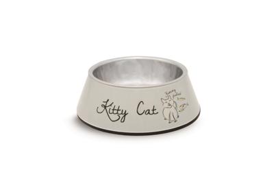 Beeztees Kitty Cat - Kattenvoerbak - Grijs - 14X4,5 Cm