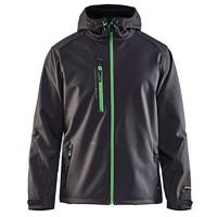 Blåkläder Softshell Jack 4949 | Zwart/Rood | Maat M - 7330509471197 - thumbnail