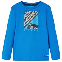 VidaXL Kindershirt met lange mouwen 128 kobaltblauw - thumbnail