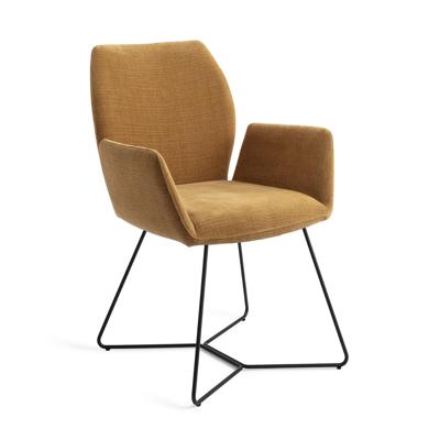 Jesper Home Misaki eetkamerstoel Honey Harvest beehive black