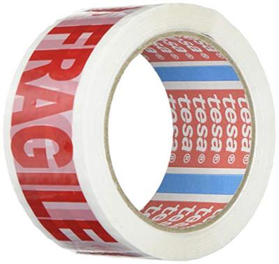 Tesa verpakkingsplakband: FRAGILE, ft 50 mm x 66 m