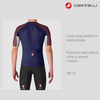 Castelli entrata 6 jersey fietsshirt korte mouw donkerblauw heren XXL Castelli entrata 6 jersey fietsshirt korte mouw donkerblauw heren XXL