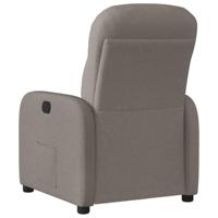 Fauteuil verstelbaar stof taupe - thumbnail