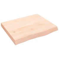 Wandschap 60x50x(2-6) cm onbehandeld massief eikenhout - thumbnail