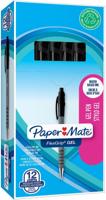 Gelschrijver Paper Mate FlexGrip medium zwart | 12 stuks - thumbnail