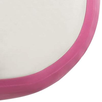 VidaXL Gymnastiekmat met pomp opblaasbaar 600x100x20 cm pvc roze - thumbnail