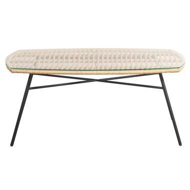 Le Sud loungetafel Grimaud - zwart/naturel - 100x60x42 cm