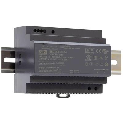 MEAN WELL HDR-150-24 DIN-rail netvoeding 24 V/DC 6.25 A 150 W Aantal uitgangen:1 x Inhoud 1 stuk(s)