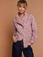 Hemd met bloemenprint van biologisch katoen meerkleurig - thumbnail