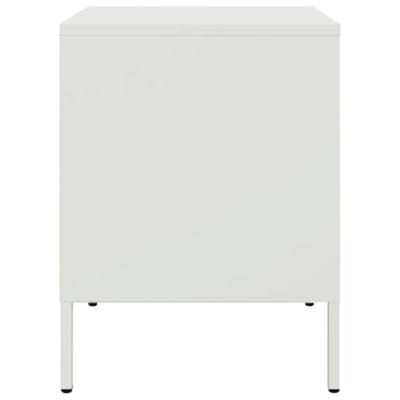 Nachtkastjes 2 st 36x39x50,5 cm staal wit