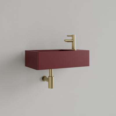 Fontein Gliss Design Freya Solid Marble 40x22x10 cm Met Kraangat Rechts Mat Wijn Rood Gliss Design Fontein Gliss Design Freya Solid Marble 40x22x10 cm Met Kraangat Rechts Mat Wijn Rood Gliss Design