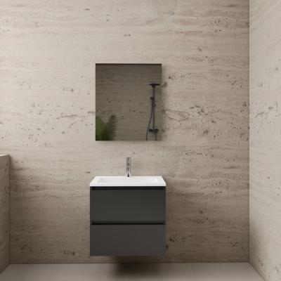 Badmeubel Boss & Wessing Paris 60 cm Compleet Geleverd Hoogglans Antraciet Boss & Wessing