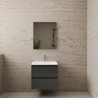 Badmeubel Boss & Wessing Paris 60 cm Compleet Geleverd Hoogglans Antraciet Boss & Wessing - thumbnail
