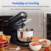 Robot da pasticceria - MEDION - MD18420 - 1200 W - 5 L - 8 velocità - Ciotola per gelato - Nero - thumbnail