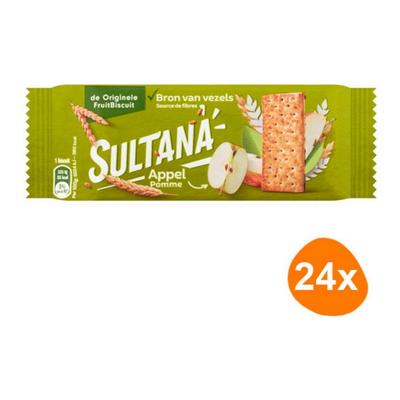 Sultana - Fruit Biscuit Appel - 24x 3 stuks