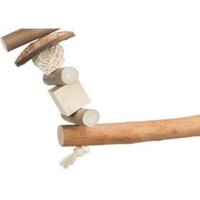 Trixie knabbelschommel kokosnoot/hout/rotan