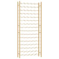 Wijnrek voor 96 flessen metaal goudkleurig - thumbnail