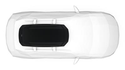 THULE dakkoffer "force 3 m". roof box force 3 m black