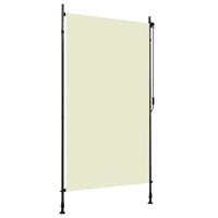 VidaXL Rolgordijn voor buiten 120x270 cm crème - thumbnail