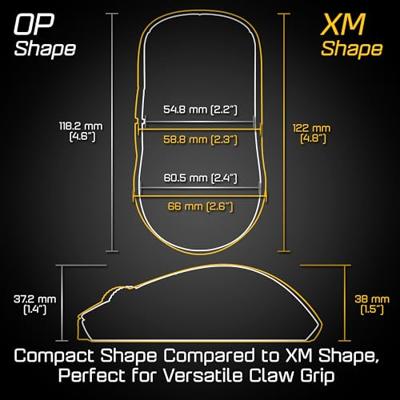 Endgame Gear OP1we muis Gamen Rechtshandig USB Type-A Optisch 19000 DPI