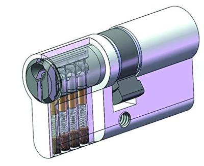 YALE-slotcilinder - voor buitendeur / ingang - 5 pins - 3 sleutels - 40 x 40 mm YALE-slotcilinder - voor buitendeur / ingang - 5 pins - 3 sleutels - 40 x 40 mm