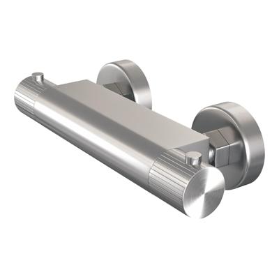Brauer Stripe opbouw douche thermostaatkraan RVS-kleurig geborsteld PVD
