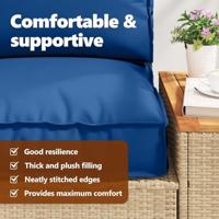 VidaXL Pallet kussen set 2 pcs koninklijk blauw oxford stof - thumbnail