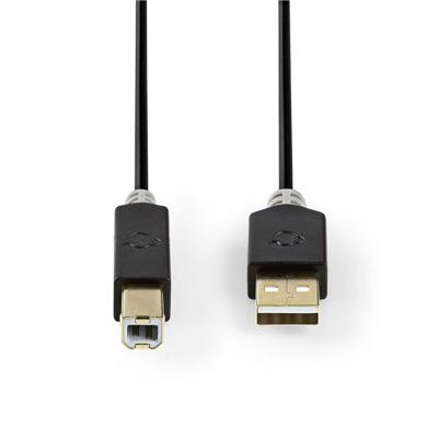Nedis USB-Kabel | USB-A Male | USB-B Male | 480 Mbps | 3 m | 1 stuks - CCBW60100AT30 CCBW60100AT30 - thumbnail