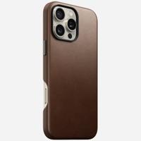 Nomad Traditional Nomad lederen hoesje iPhone 16 Pro Max - Brown - thumbnail