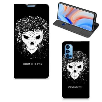 Mobiel BookCase OPPO Reno4 Pro 5G Skull Hair Mobiel BookCase OPPO Reno4 Pro 5G Skull Hair