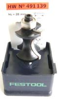 Festool Accessoires HW S8 D30/28 Halfrondprofielfrees | 491139 - thumbnail