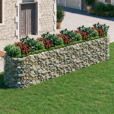 Gabion plantenbak verhoogd 500x100x100 cm gegalvaniseerd ijzer Gabion plantenbak verhoogd 500x100x100 cm gegalvaniseerd ijzer