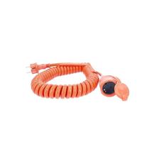 AS Schwabe 70415 Stroom Verlengkabel 16 A Oranje, Zwart 5.00 m H07BQ-F 3G 2,5 mm² Spiraalkabel - thumbnail